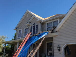 roof tarping and repair by CareMaster in Cary NC