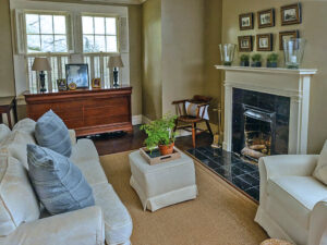 fully restored and reconstructed living room after mold removal and cleanup in Washington NC