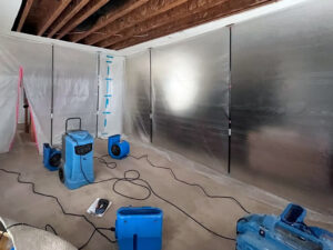 structural drying water removal and repairs for a home in Jacksonville NC