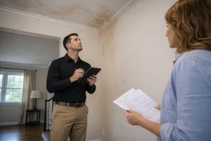 CareMaster property damage claims expert helping a homeowner in NC