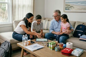 North Carolina family going over hurricane season 2026 preparation plan