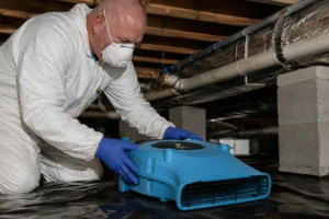 crawl space water cleanup in Kinston, NC after water damage